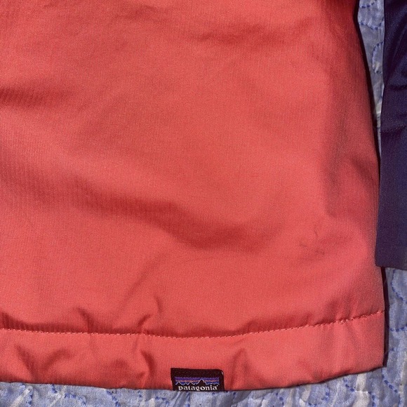 Patagonia Girl’s Snowbelle Jacket Blue / Pink Size Large 12 Used/Preown‎ - Picture 12 of 13